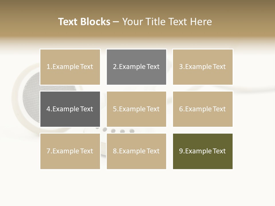 Black Mobile Personal Accessory PowerPoint Template