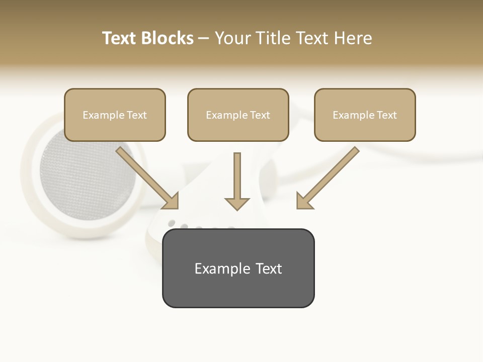 Black Mobile Personal Accessory PowerPoint Template