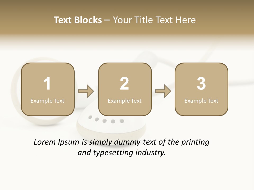Black Mobile Personal Accessory PowerPoint Template