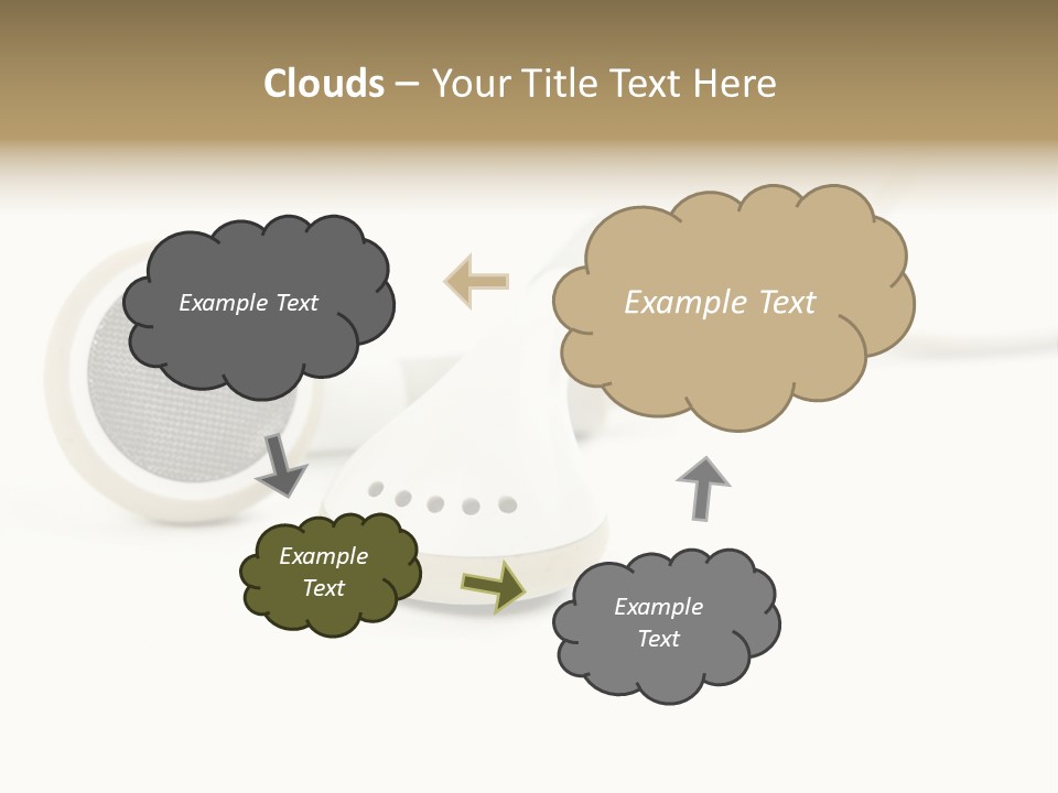 Black Mobile Personal Accessory PowerPoint Template