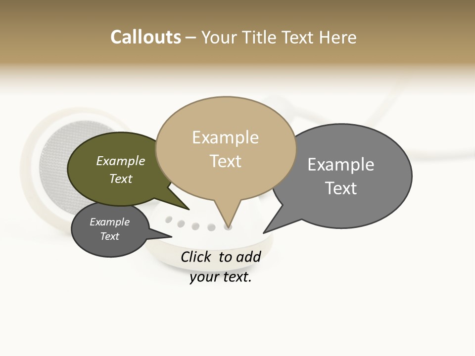 Black Mobile Personal Accessory PowerPoint Template