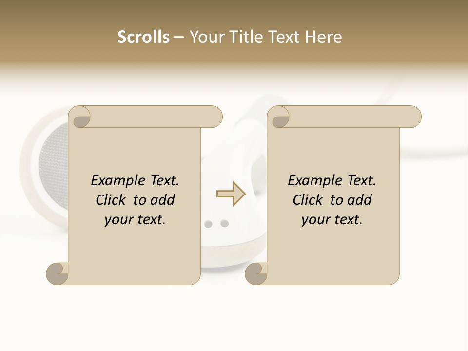 Black Mobile Personal Accessory PowerPoint Template