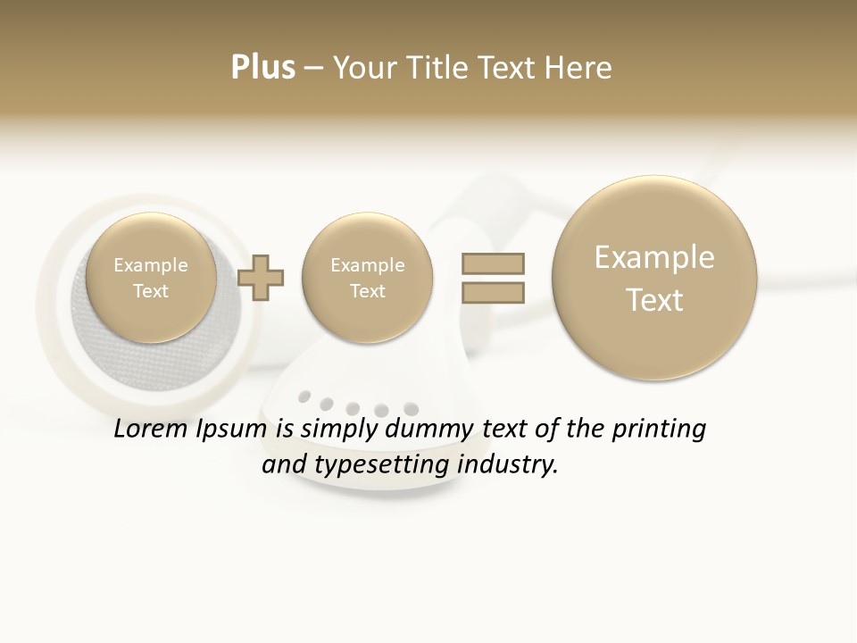 Black Mobile Personal Accessory PowerPoint Template