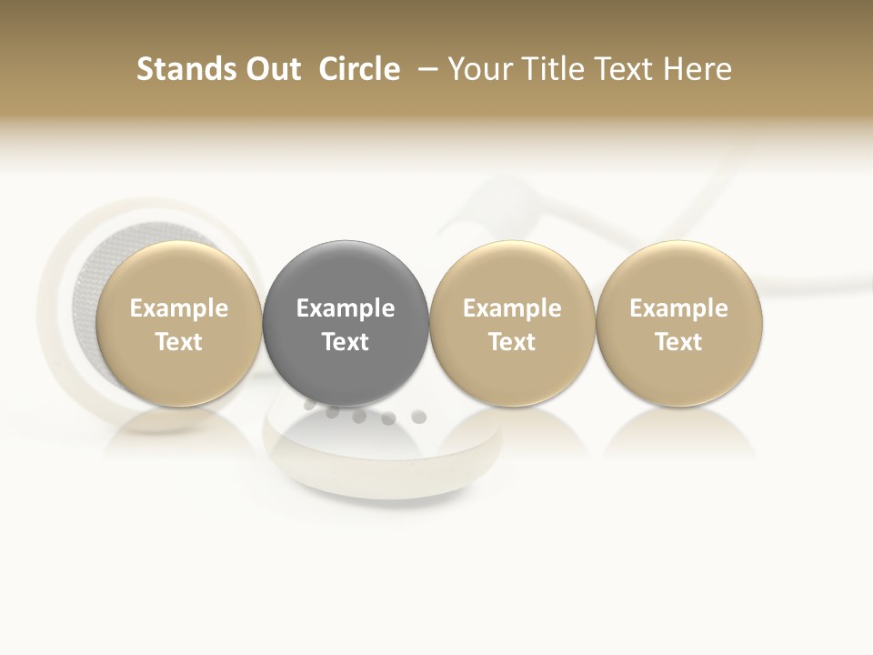 Black Mobile Personal Accessory PowerPoint Template