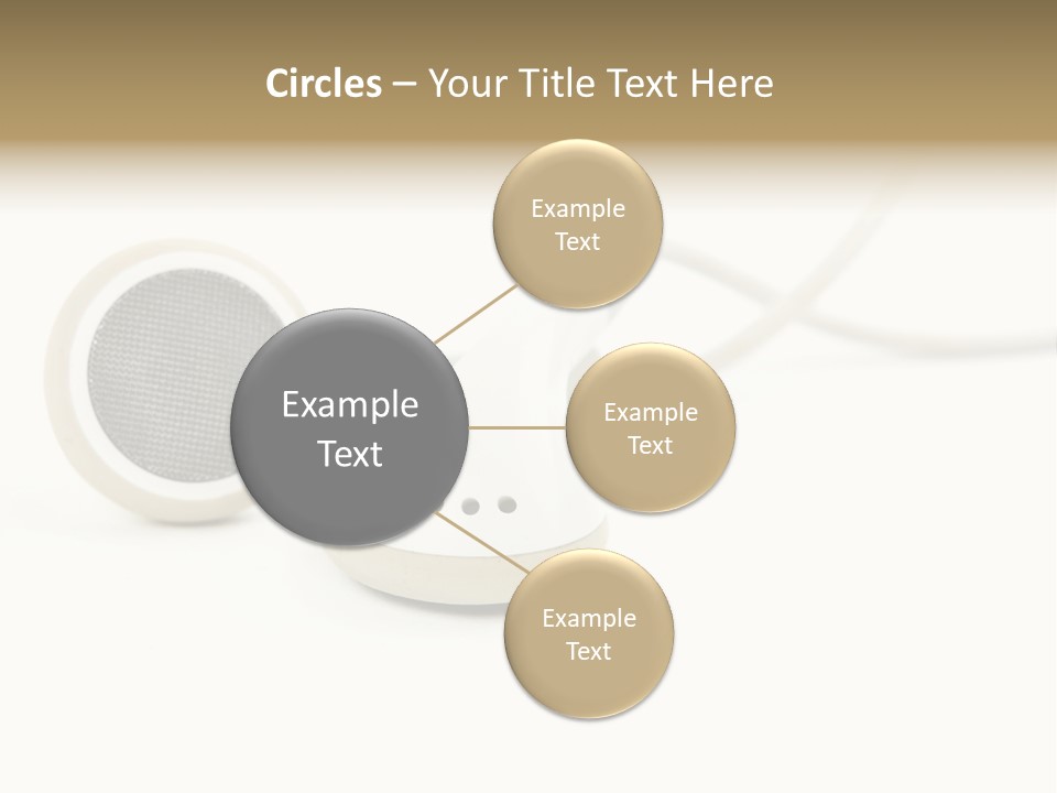 Black Mobile Personal Accessory PowerPoint Template