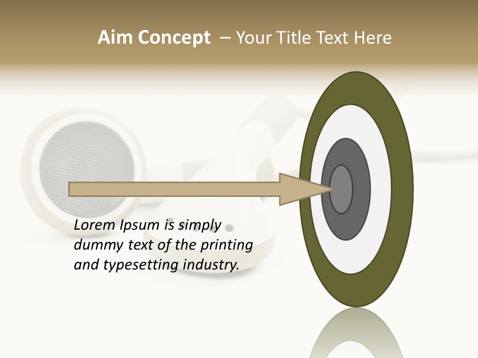 Black Mobile Personal Accessory PowerPoint Template