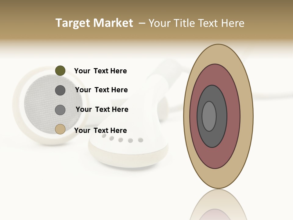 Black Mobile Personal Accessory PowerPoint Template