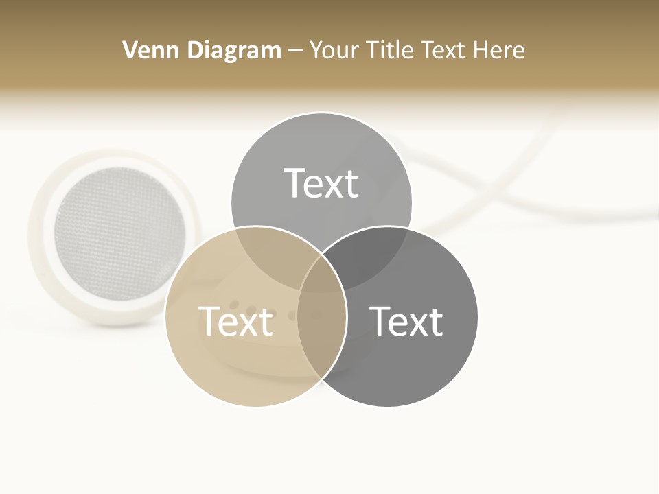 Black Mobile Personal Accessory PowerPoint Template