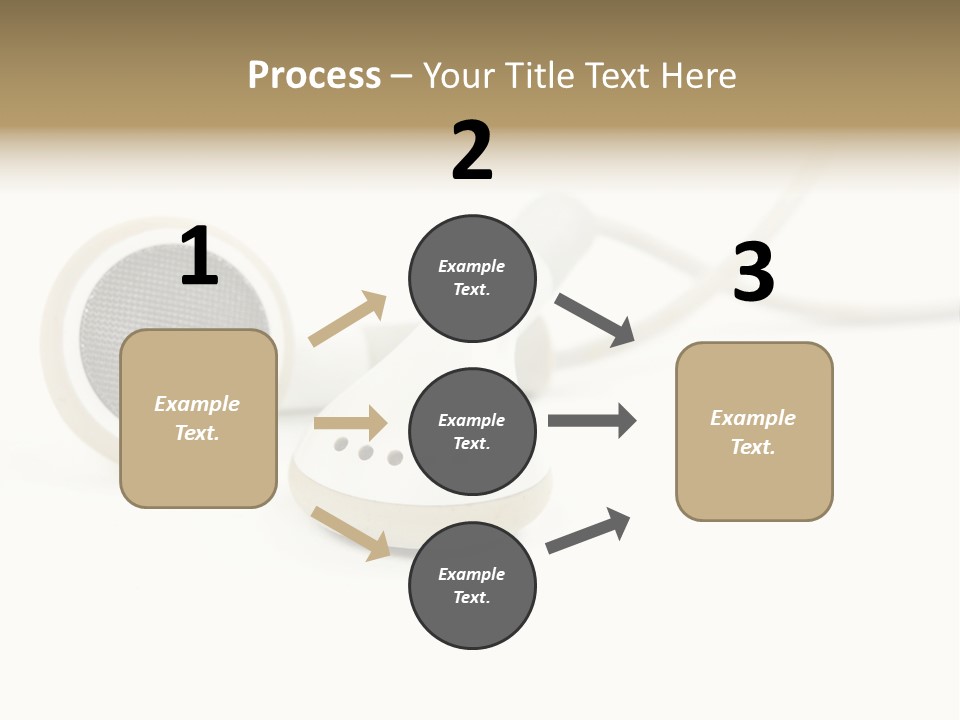 Black Mobile Personal Accessory PowerPoint Template