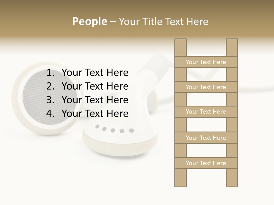 Black Mobile Personal Accessory PowerPoint Template