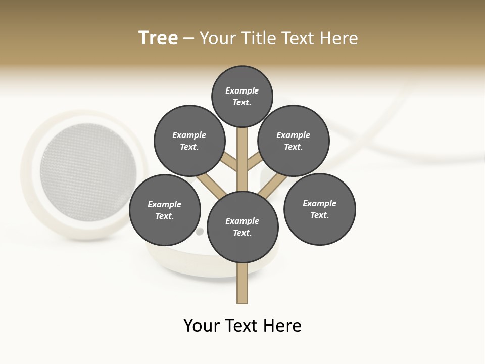 Black Mobile Personal Accessory PowerPoint Template