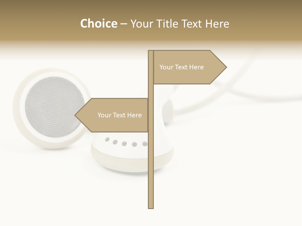 Black Mobile Personal Accessory PowerPoint Template