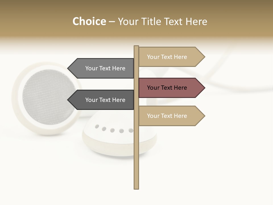 Black Mobile Personal Accessory PowerPoint Template