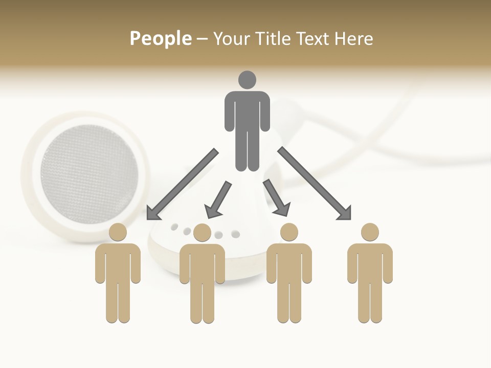 Black Mobile Personal Accessory PowerPoint Template