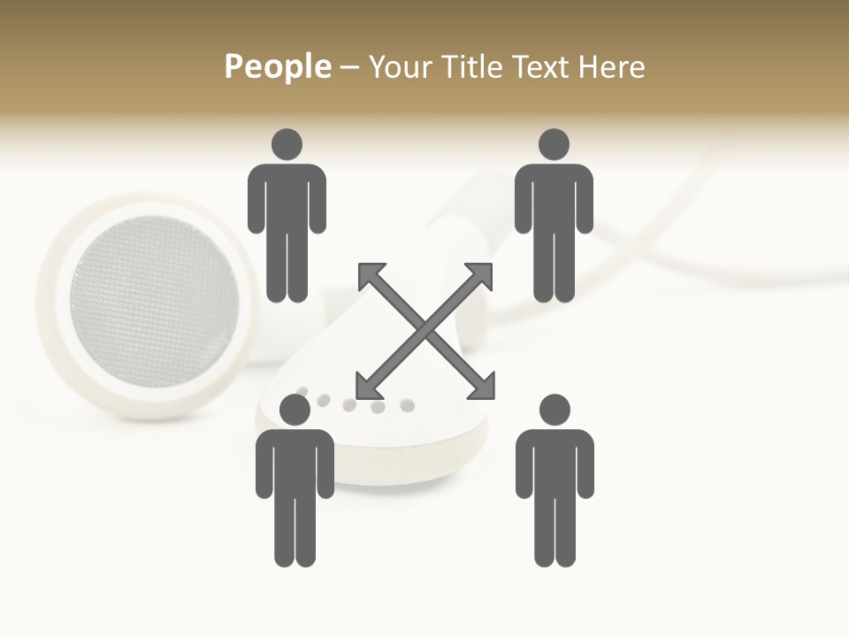 Black Mobile Personal Accessory PowerPoint Template