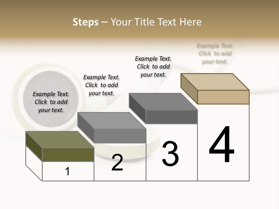 Black Mobile Personal Accessory PowerPoint Template
