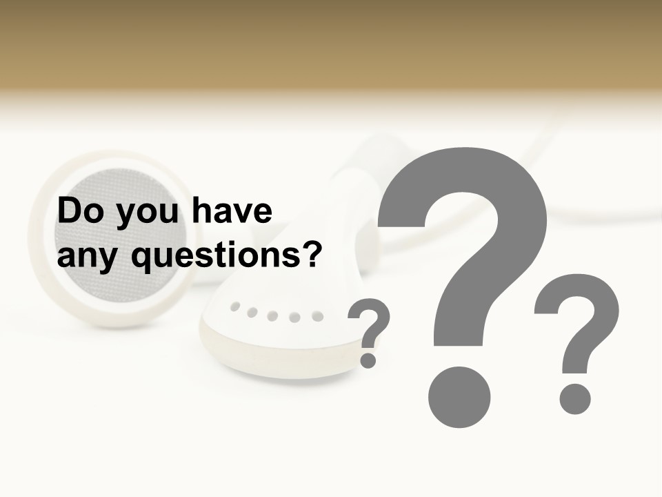 Black Mobile Personal Accessory PowerPoint Template