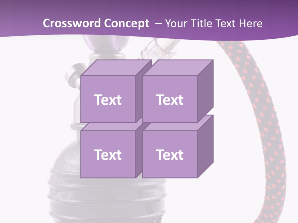 Oriental Pipe Hookah PowerPoint Template