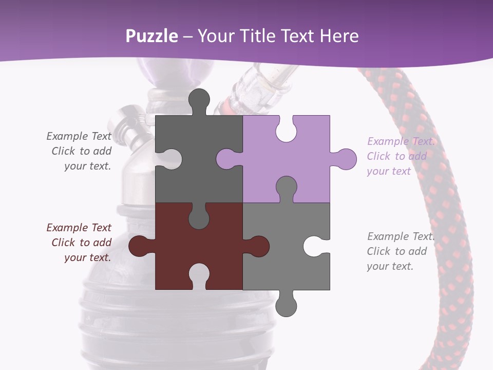 Oriental Pipe Hookah PowerPoint Template