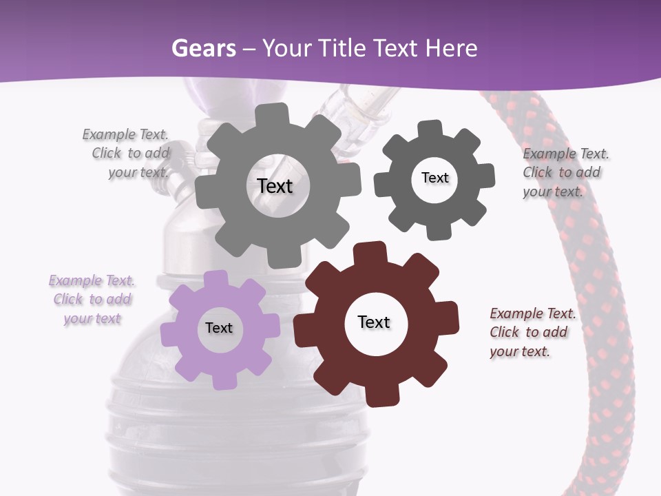 Oriental Pipe Hookah PowerPoint Template