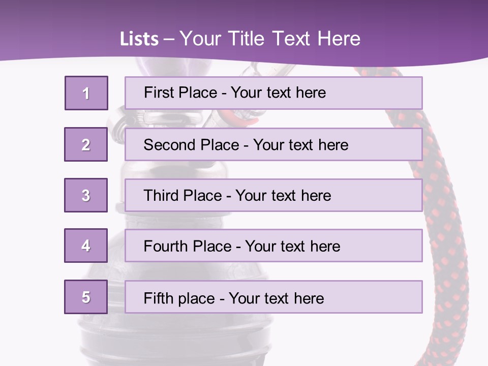 Oriental Pipe Hookah PowerPoint Template