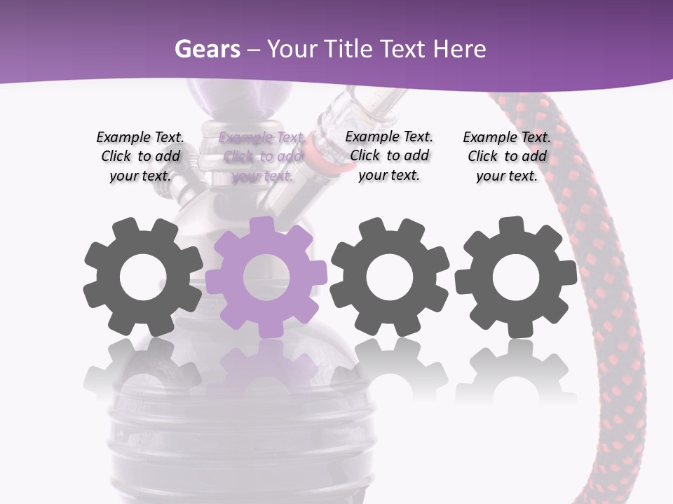 Oriental Pipe Hookah PowerPoint Template