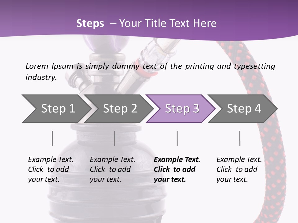 Oriental Pipe Hookah PowerPoint Template