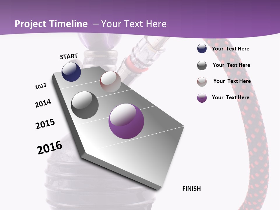 Oriental Pipe Hookah PowerPoint Template