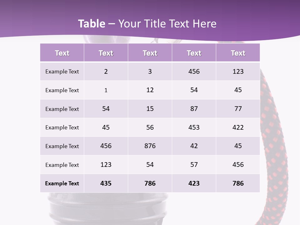 Oriental Pipe Hookah PowerPoint Template