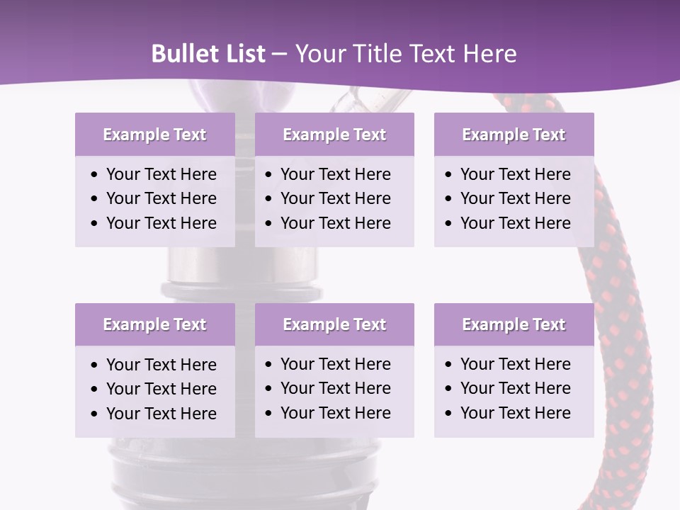 Oriental Pipe Hookah PowerPoint Template