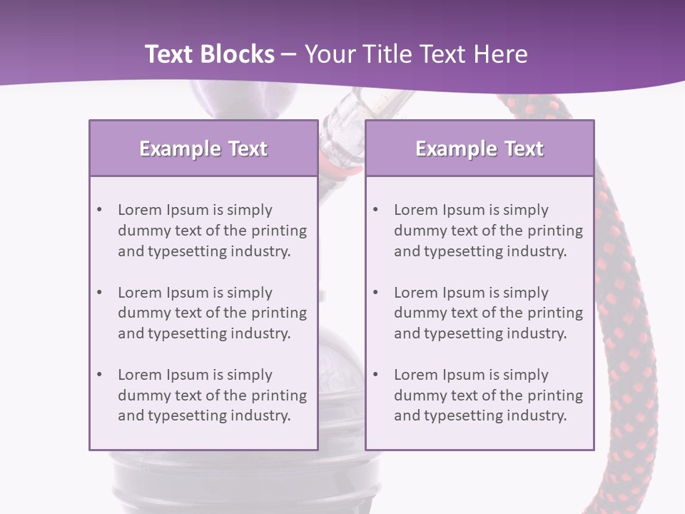 Oriental Pipe Hookah PowerPoint Template