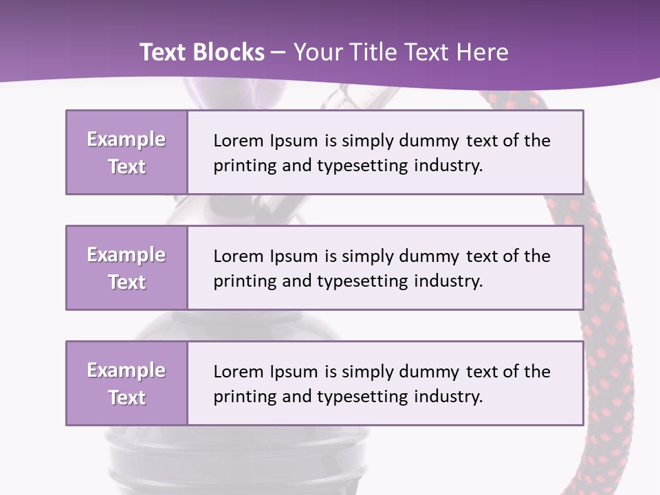 Oriental Pipe Hookah PowerPoint Template