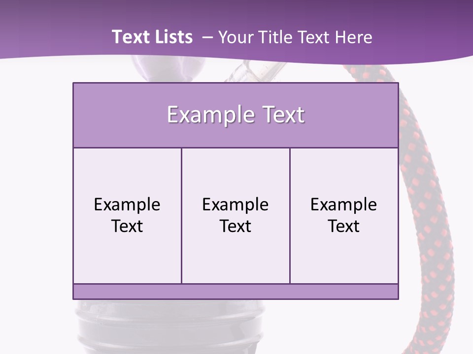 Oriental Pipe Hookah PowerPoint Template