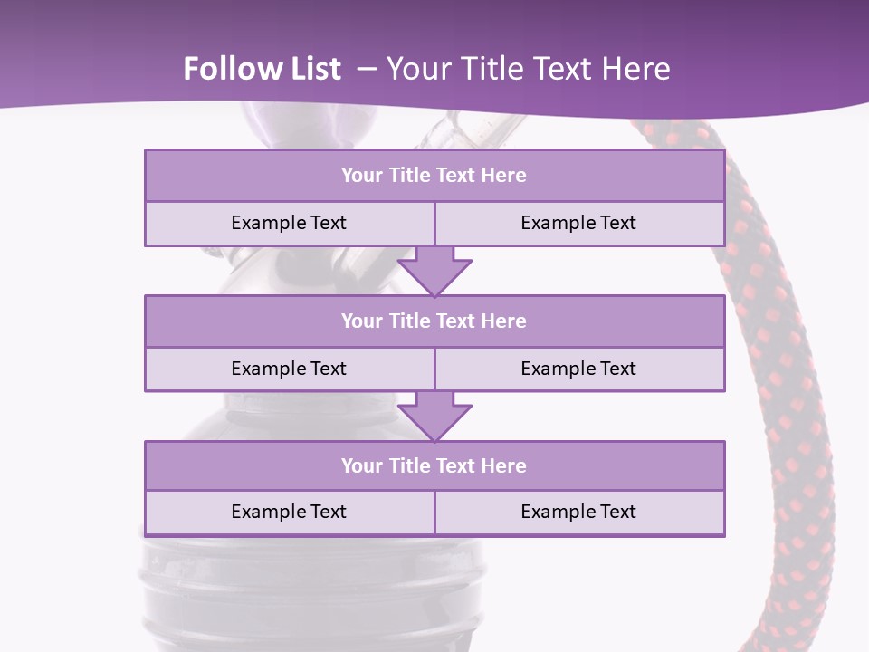 Oriental Pipe Hookah PowerPoint Template