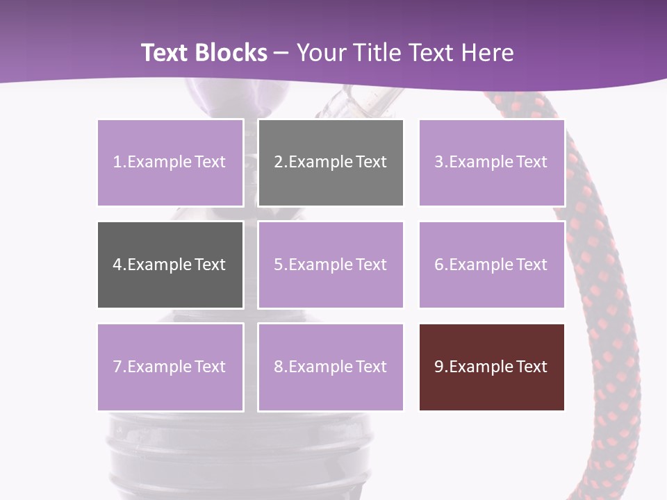 Oriental Pipe Hookah PowerPoint Template