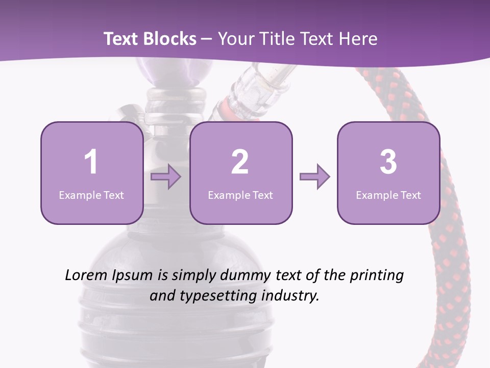Oriental Pipe Hookah PowerPoint Template
