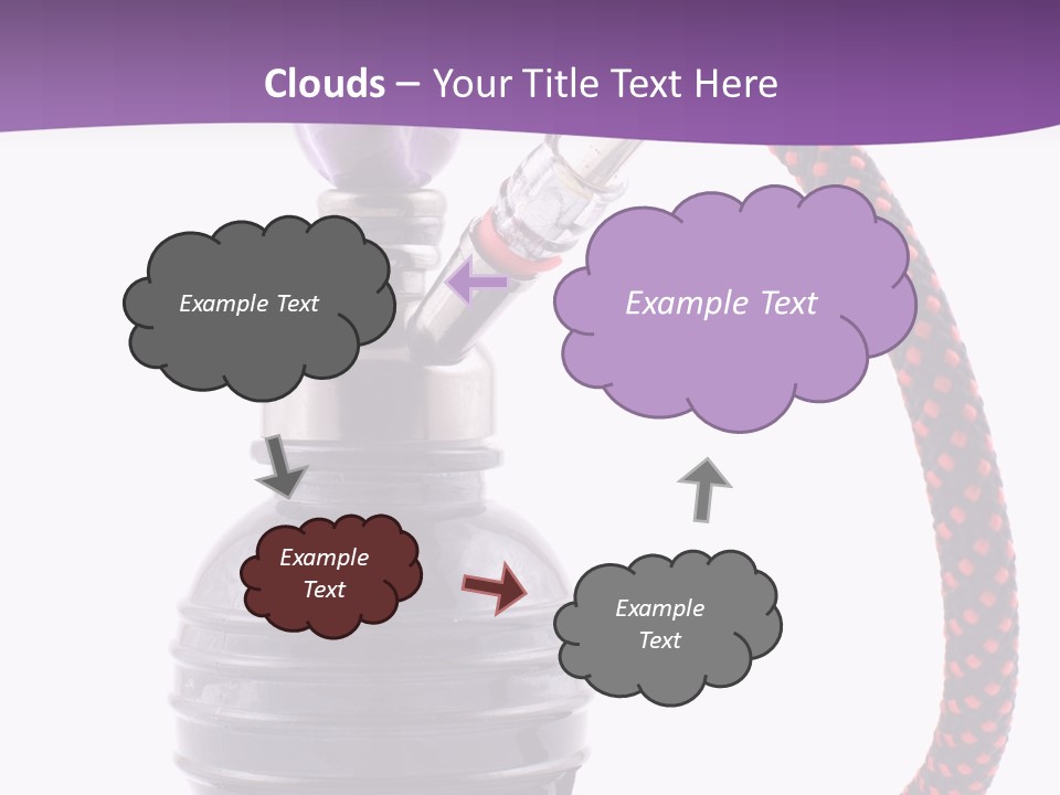 Oriental Pipe Hookah PowerPoint Template