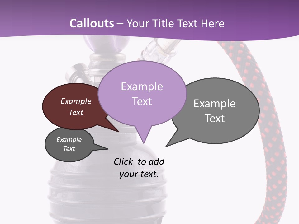 Oriental Pipe Hookah PowerPoint Template