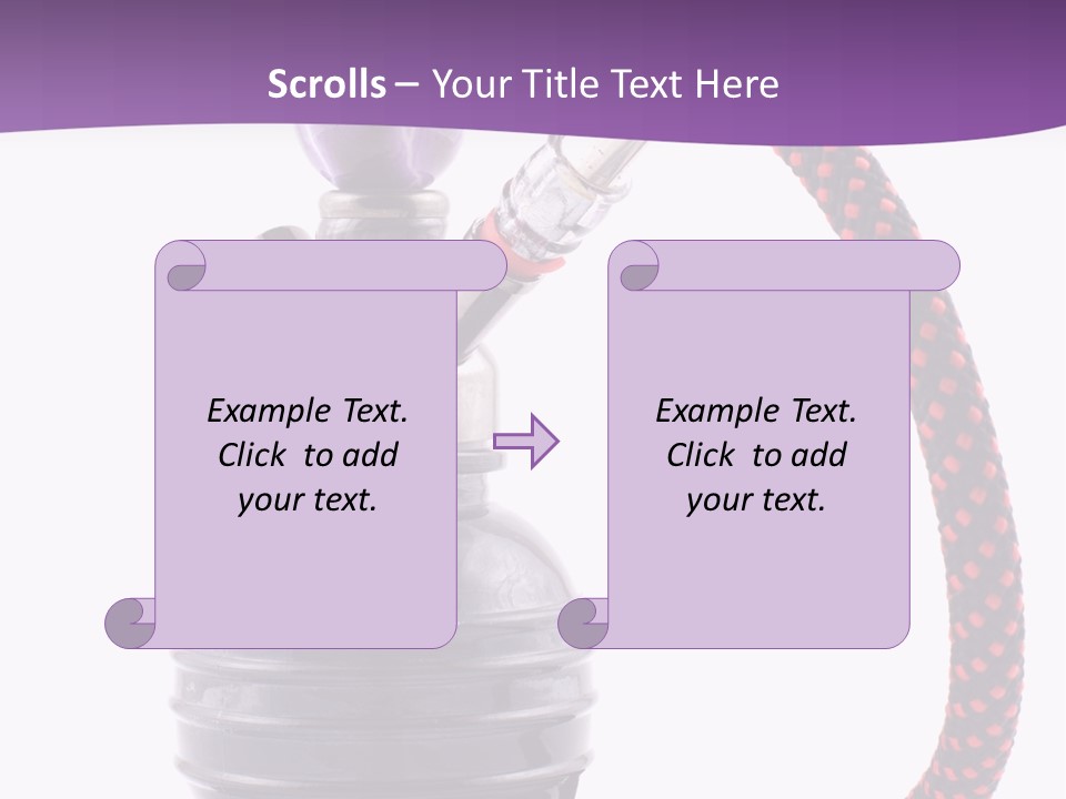 Oriental Pipe Hookah PowerPoint Template