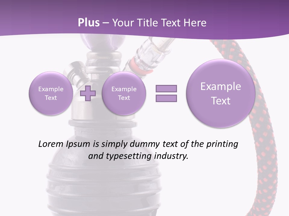 Oriental Pipe Hookah PowerPoint Template