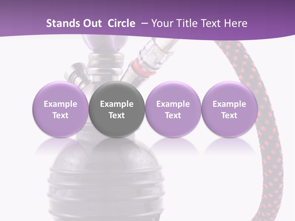 Oriental Pipe Hookah PowerPoint Template