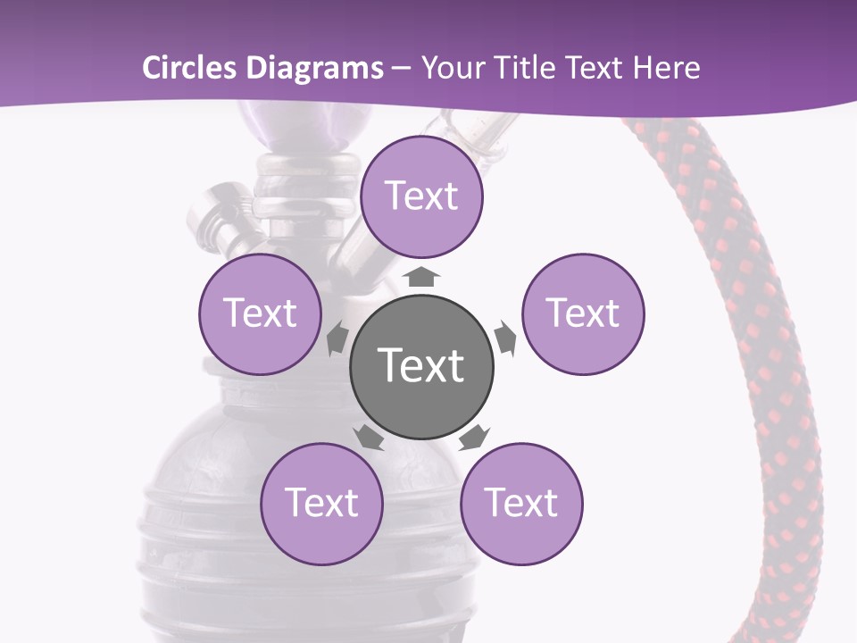 Oriental Pipe Hookah PowerPoint Template