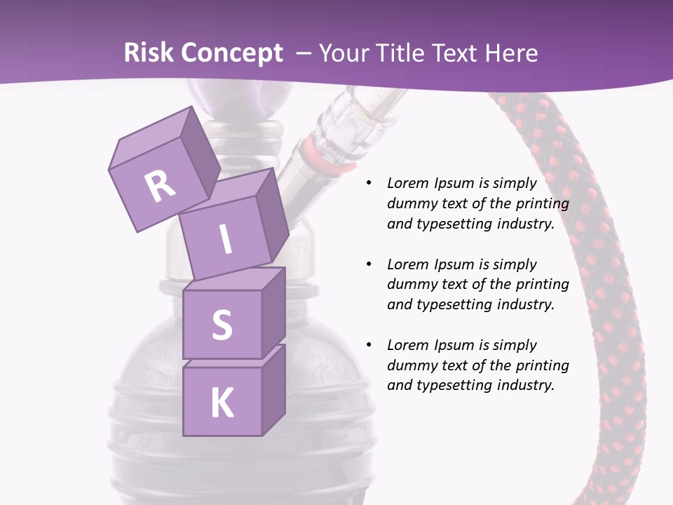 Oriental Pipe Hookah PowerPoint Template