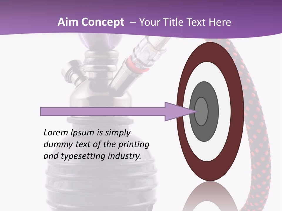 Oriental Pipe Hookah PowerPoint Template