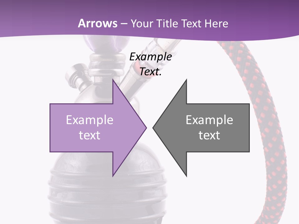 Oriental Pipe Hookah PowerPoint Template