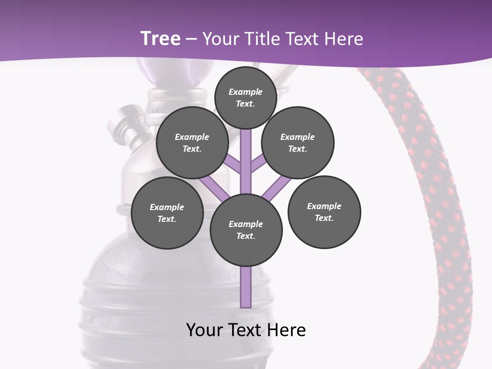 Oriental Pipe Hookah PowerPoint Template