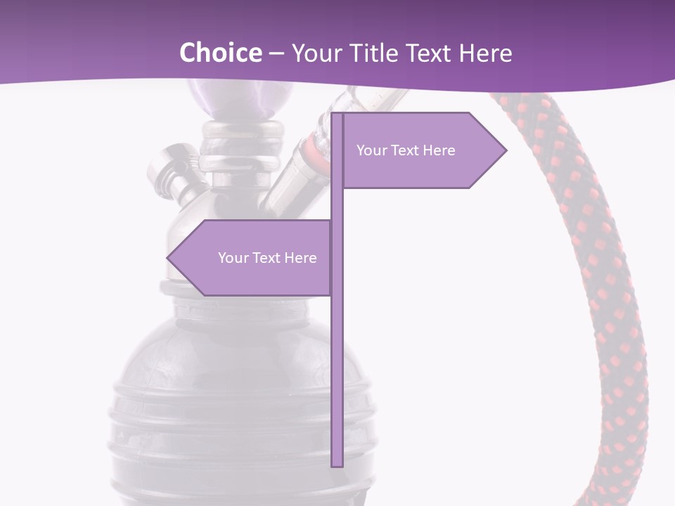 Oriental Pipe Hookah PowerPoint Template