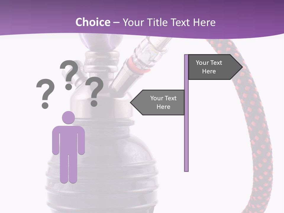 Oriental Pipe Hookah PowerPoint Template