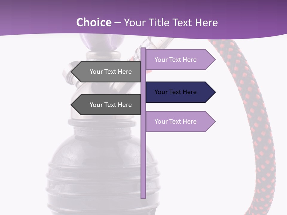 Oriental Pipe Hookah PowerPoint Template