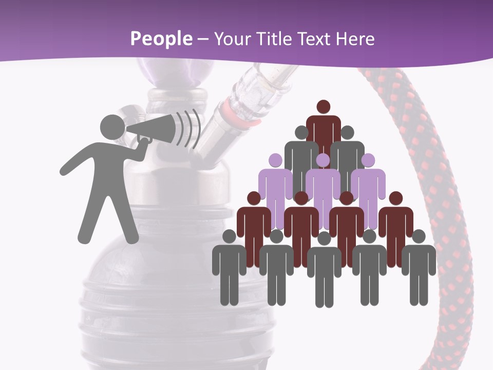 Oriental Pipe Hookah PowerPoint Template